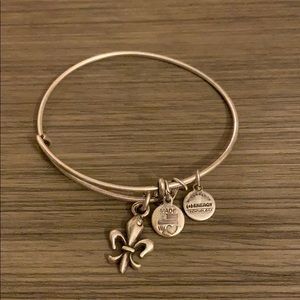 Alex and Ani Silver Fleur De Lis